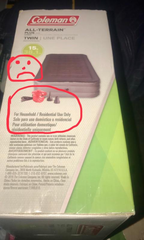 Garbage. All-Terrain but for household use only. Leaking flat in 10 sleeps