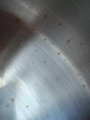Rust spots after single use