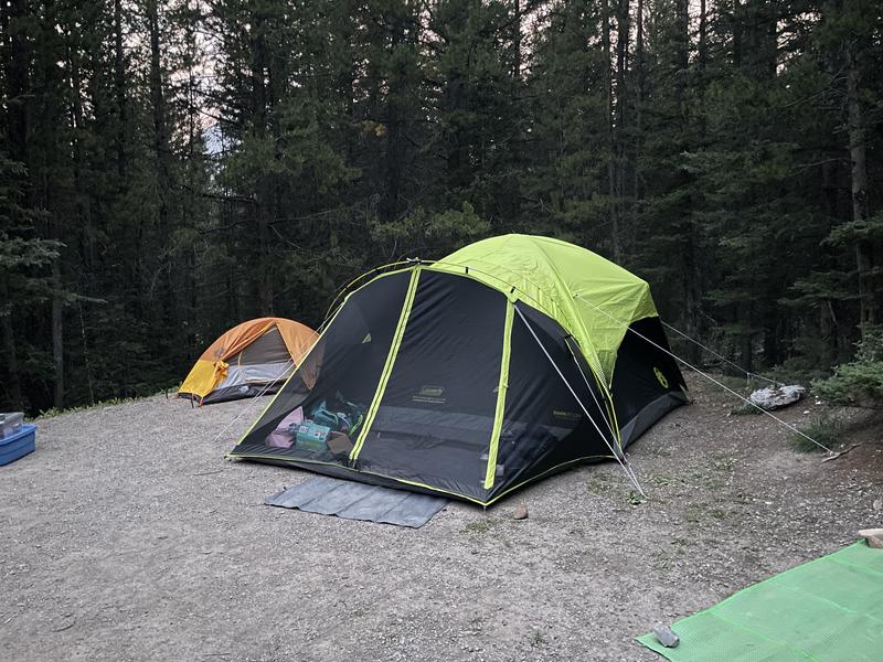 Compared to a one-person tent, it’s a Goliath.
