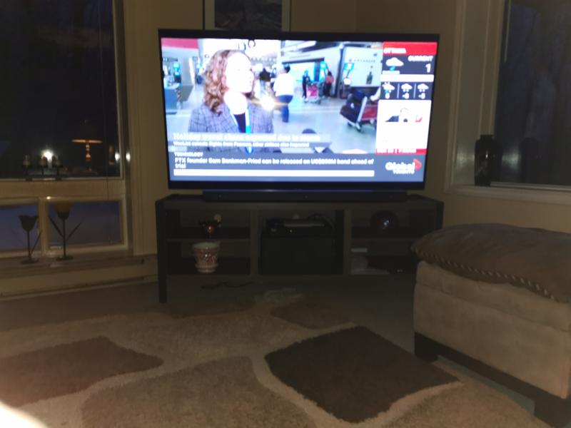 I left out middle shelf to accomodate my sound system speaker