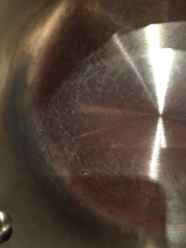 The bottom of pan from one gentle use