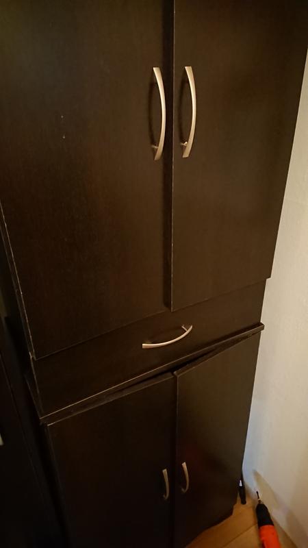 Doors overlapping and too tight to fit. No adjusting of the hinges would fix this.