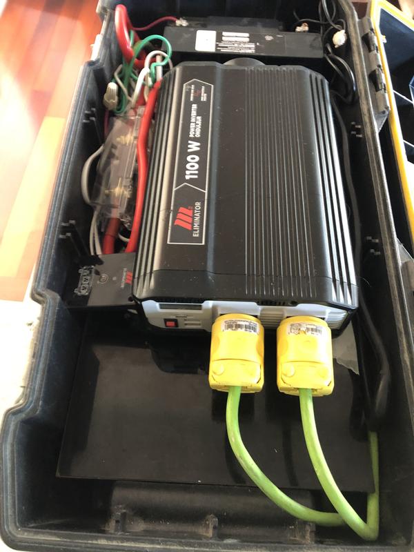 am using it to run 1100 watts inverter i buy from Canadian Tire and dose work i need it to done i need to get 3 more 12 volt deep cycle battery thinking about getting 100 amp deep cycle battery
