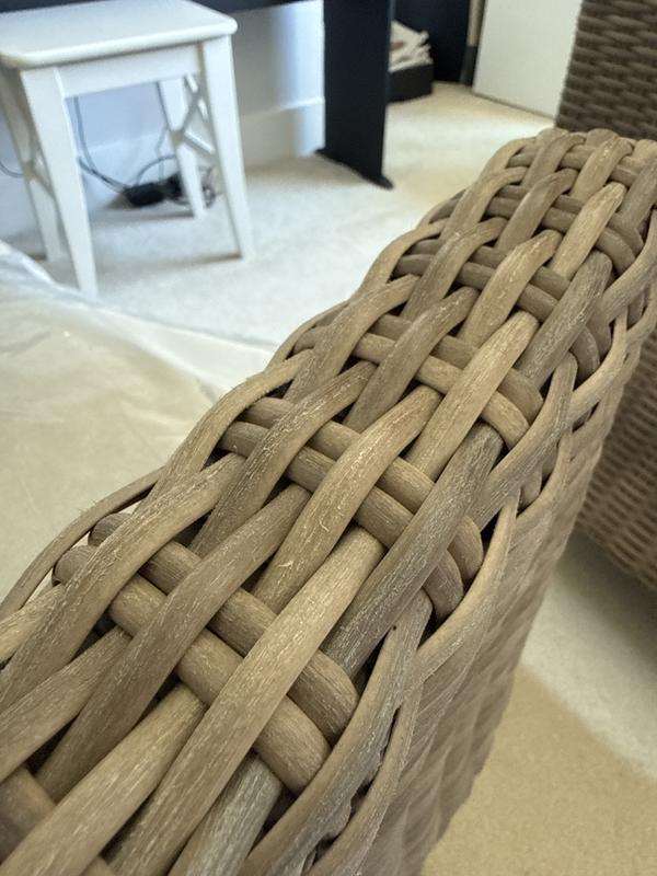 Weave material is rough and looks worn out of the box