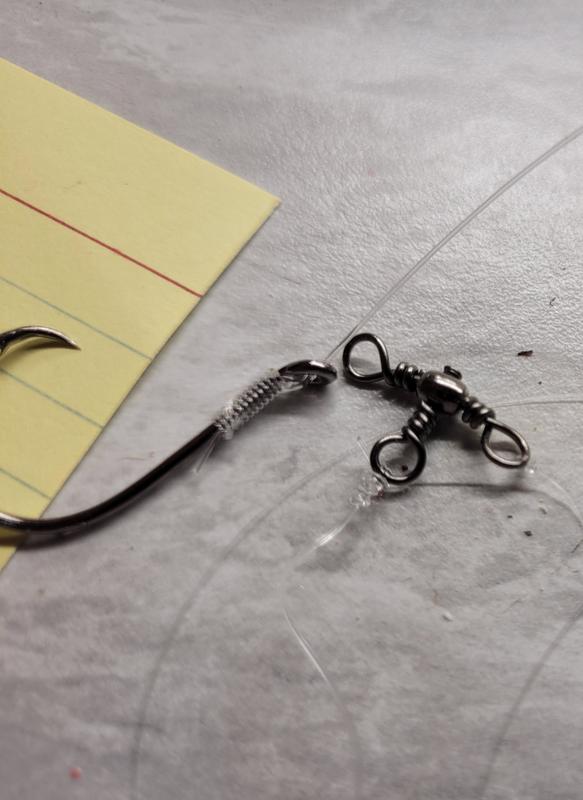 Used in a river rig with a swivel to hold homemade weights