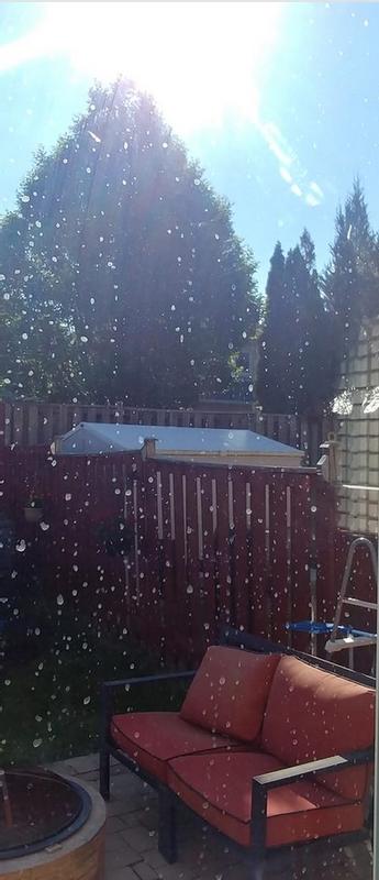 Results after rinsing. Washed this window twice.