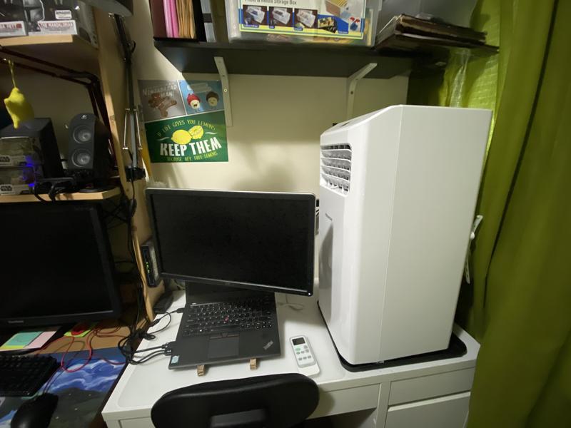 Ac on top of desk