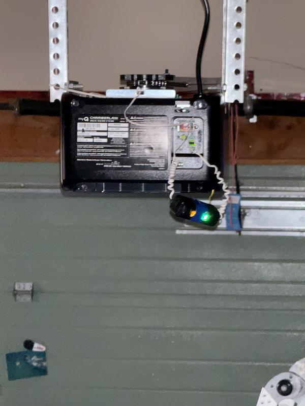 We had to wire the eyes directly into the opener itself and tape them together