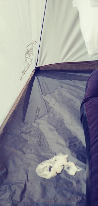 One corner and this is after already cleaning most rain up