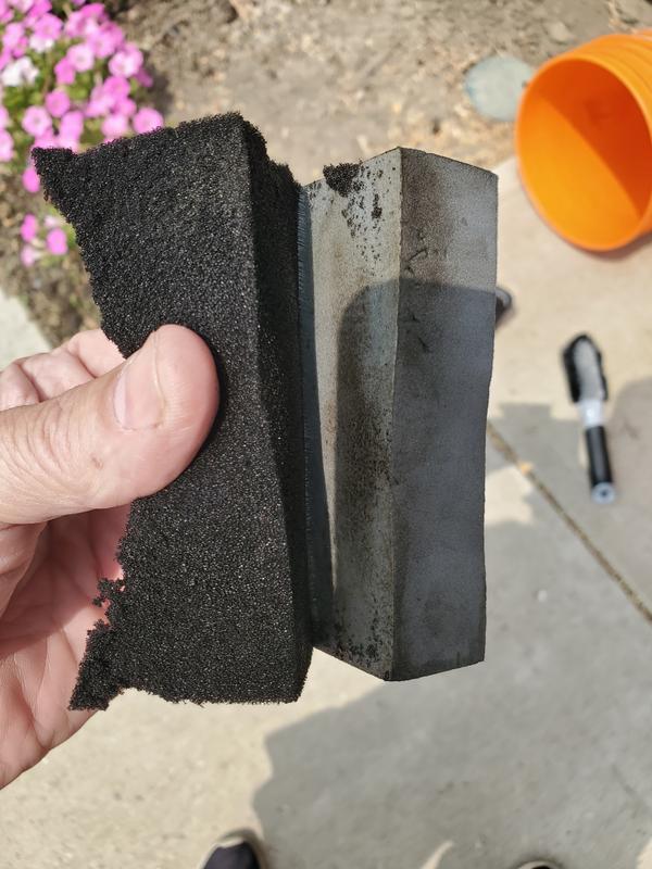 Sponge coming apart from the base.