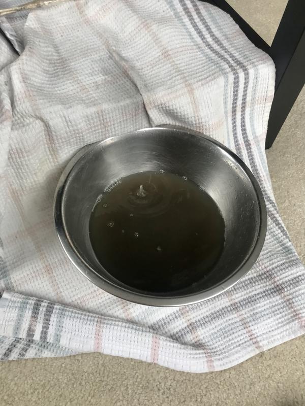 This is what the Foam picked up off the coils. Also cleared any mildew debris from the drip pan.