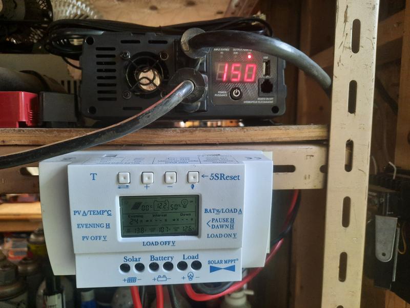1000w pure sine inverter along with my Solar MPPT charge controller