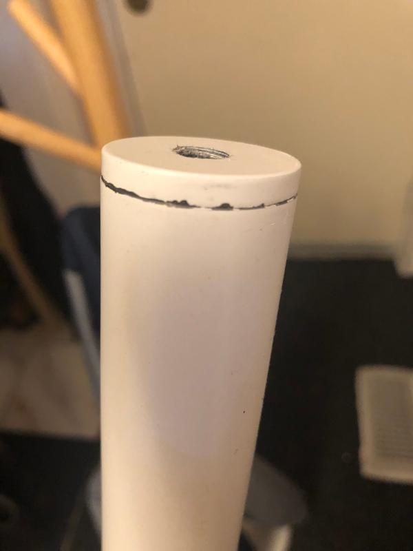 White paint finish cracking