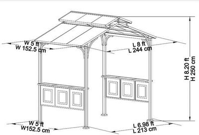 For Living Essex Grill Gazebo Canadian Tire