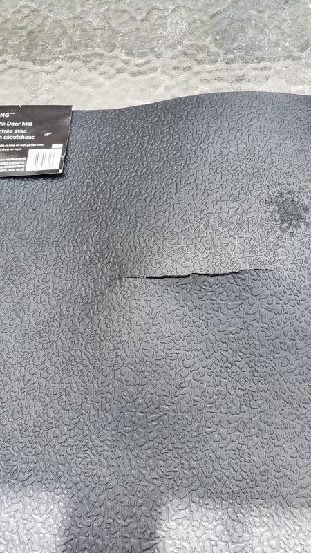 Mat cracked and seperated