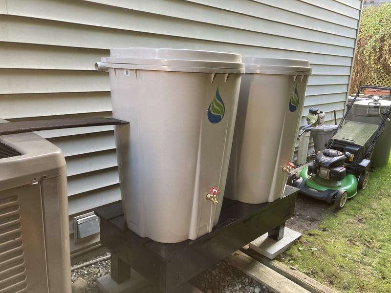 Just waiting for a new downspout