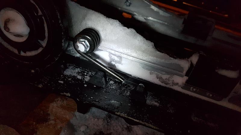 after 5 min ride down hardpack snow