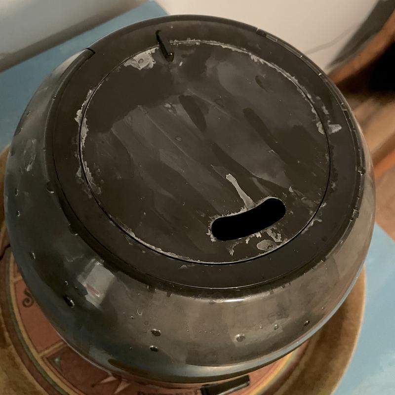 Hard water mineral dust