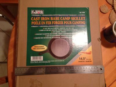 Says 14.5" on the box, but the box is only 12.5"