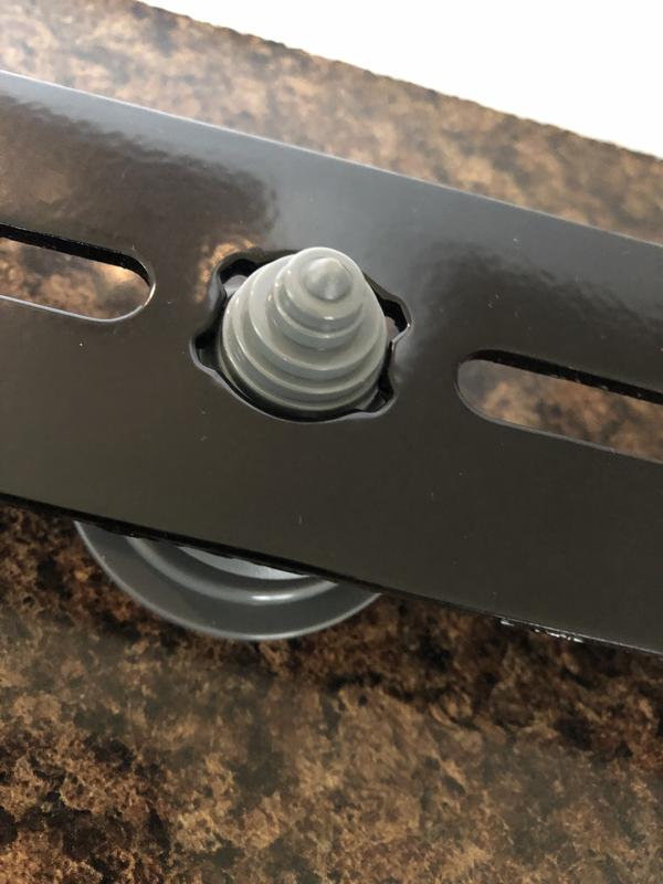 Top view of poor fit of plastic parts