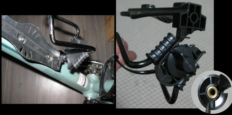 My first expandable water bottle cage broken in two places