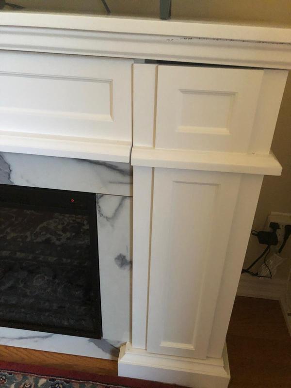 Structural damage to interior as well as large crush on top right corner