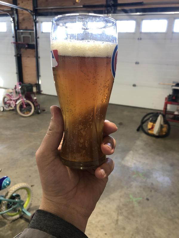 Made this beautiful whiskey aged English pale ale I’ll definitely be buying more of these barrels!