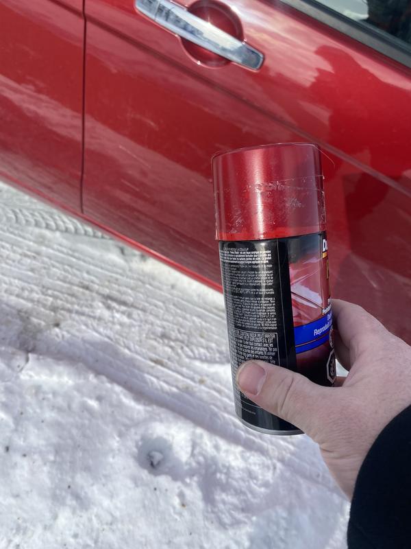 Cap same colour as car.  Bottom of car was colour sprayed