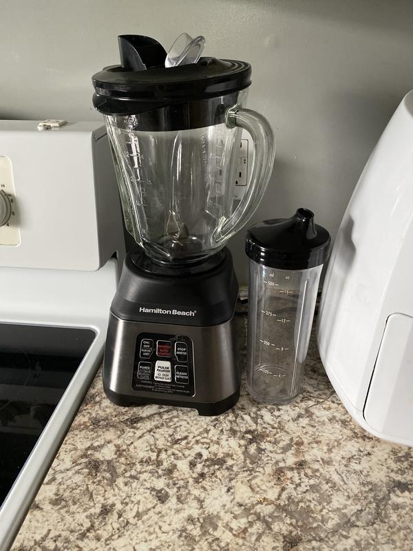On my counter for easy access . Use it every day for my smoothies.