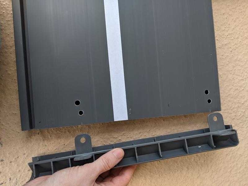 I had to drill new holes closer to the edge.