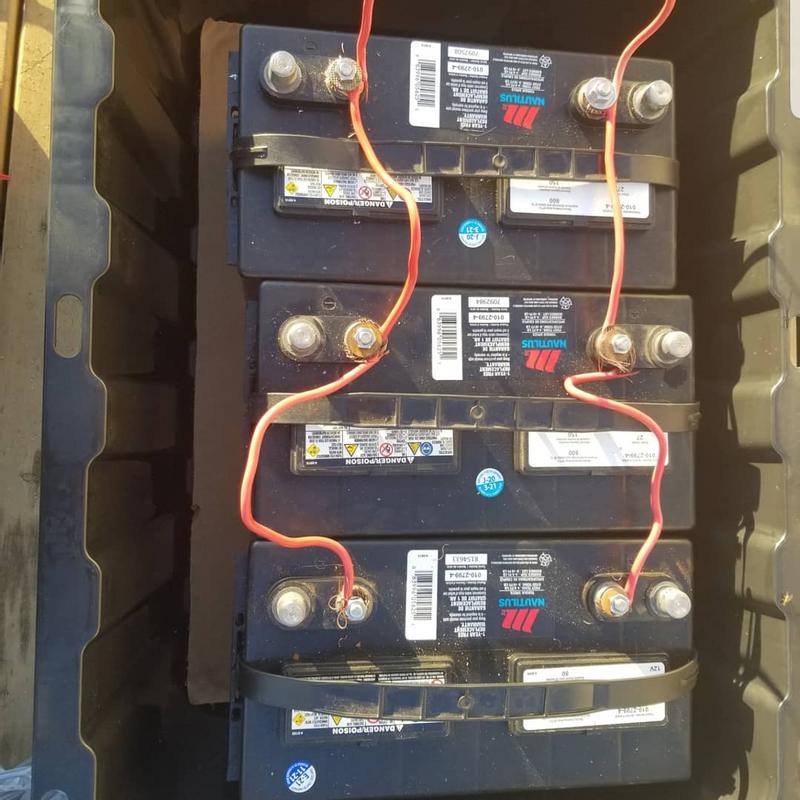 Battery in compartment