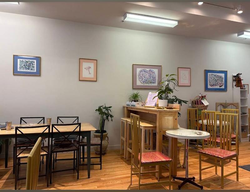 Under the tables and all our chairs .... saving the floors!