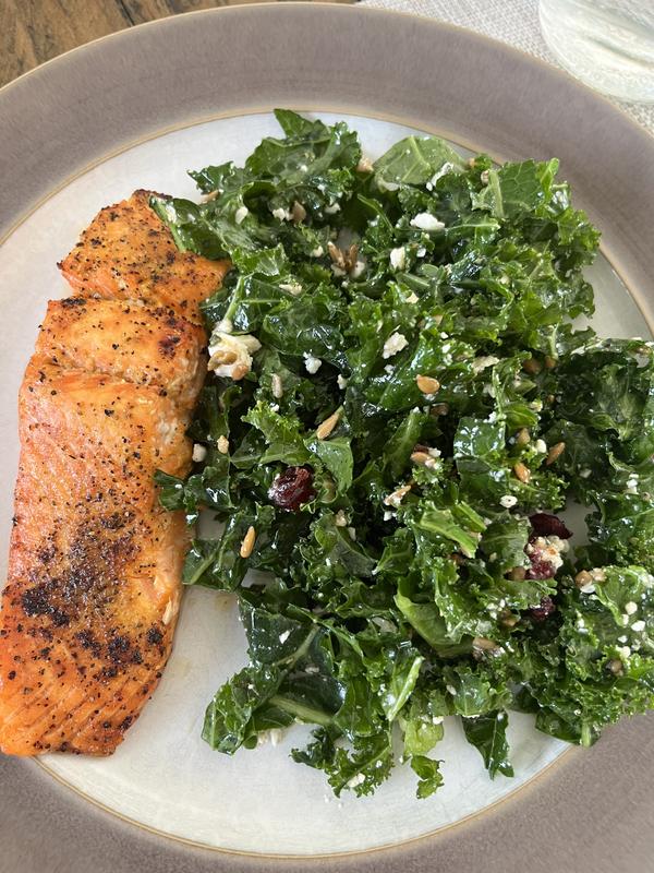 Chicken and salmon cooked in Ninja Crispi!
