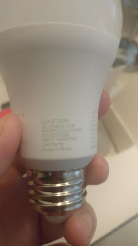 'Standard dimmers' instead of 'traditional'. Lightbulb says not to be used with 'Dimmer Led Lamps' instead of 'Dimmers'. Was not used in a lamp but for bathroom vanity, so most likely I have a standard dimmer.