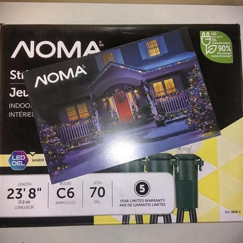 NOMA Outdoor 70 C6 LED Lights, Warm White Party City