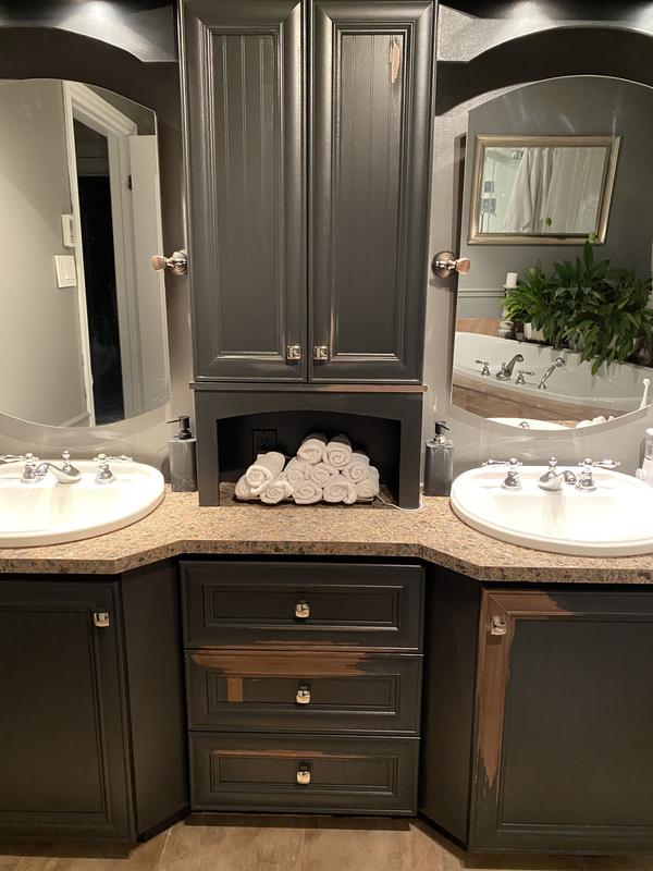 The first photo was taken the day of paining them and the second photo is two days later. The paint did not dry to a tough resilient finish like it claimed and it come off with little to no effort.