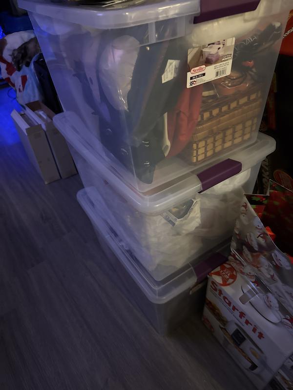 The storage containers are clean & sturdy