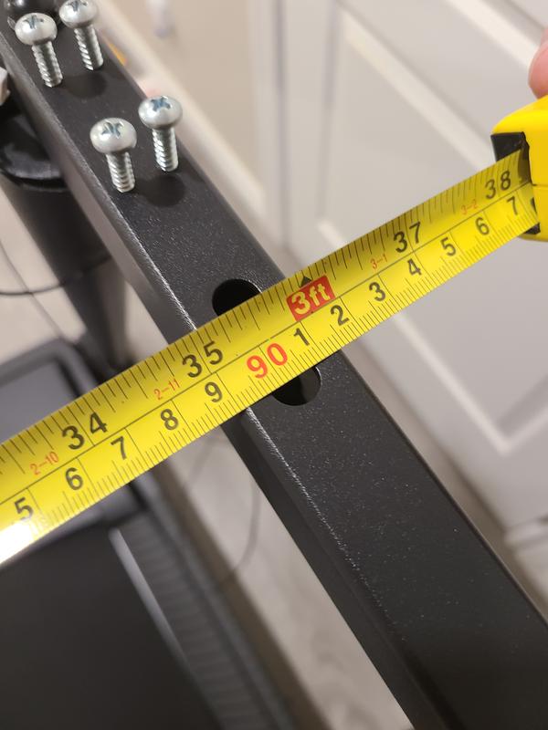 Measured 35.5" between uprights