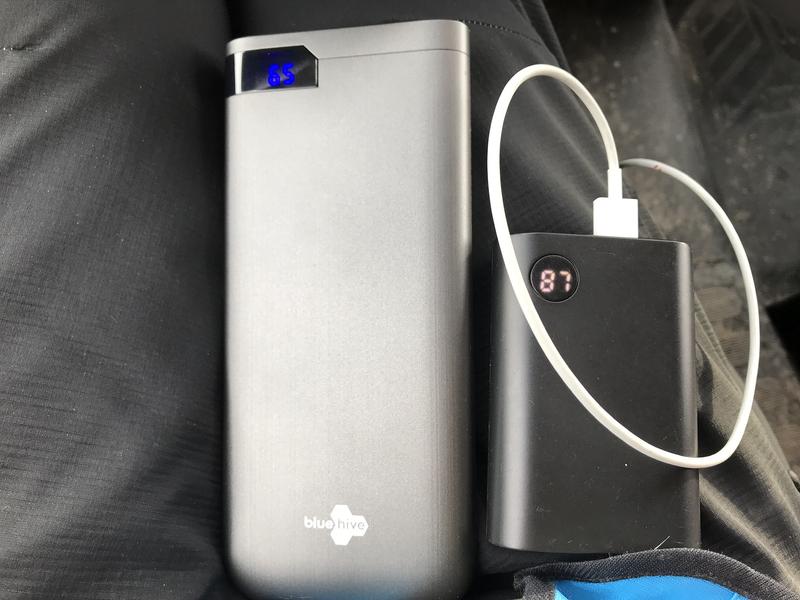 The little one has 14,000 mA and the big one is 16,000 mA