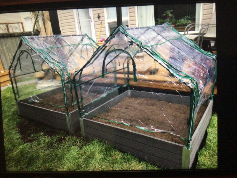 I purchased 2 kits, one for each garden box.