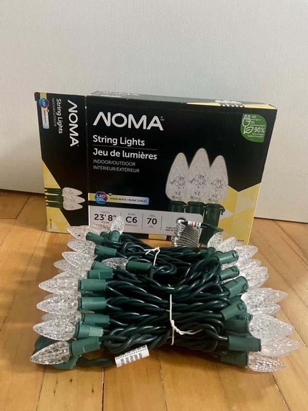 NOMA Outdoor 70 C6 LED Lights, Warm White Party City