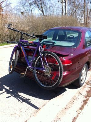 Bike Rack on 97 Mercury Mystique