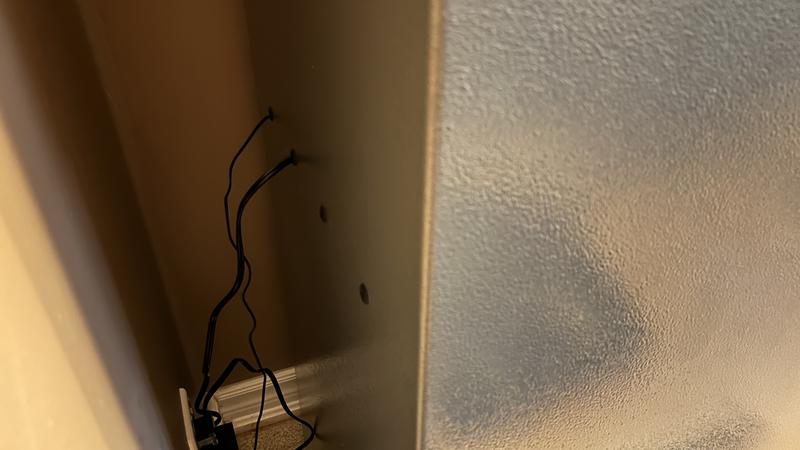 Back of safe access holes