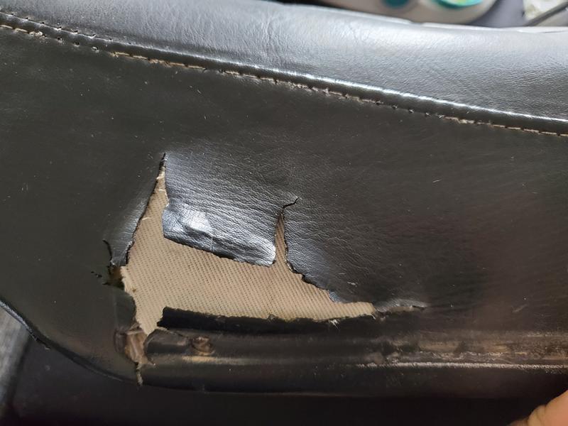 Before, with cloth backer installed