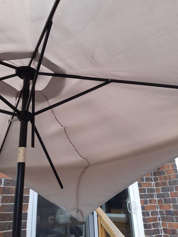 It is now in two pieces.  Opps.