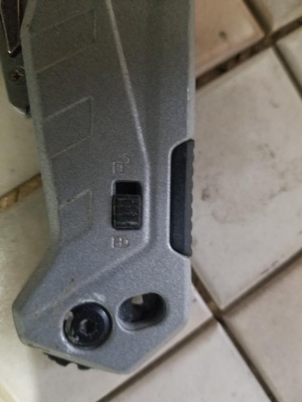 That's the little wire stripping feature