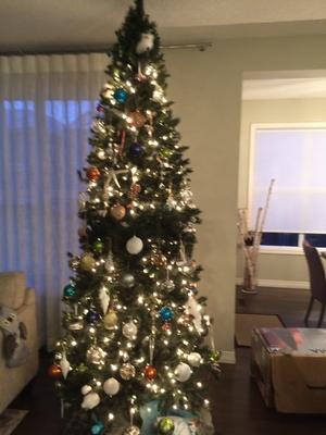 Noma Pre Lit Slim Bristol Pine Christmas Tree 9 Ft Canadian Tire