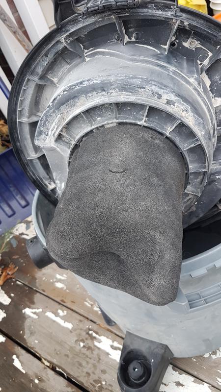 Original filter supplied with vac