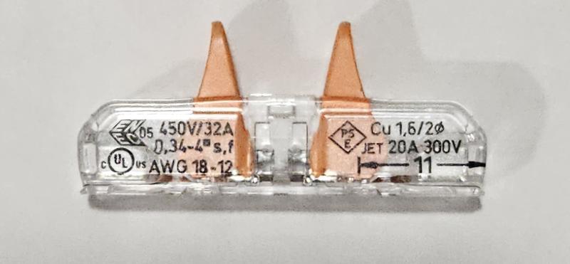 Wago single inline connector.