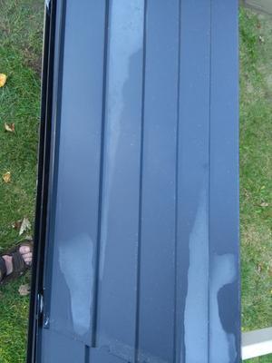 discolored roof panels
